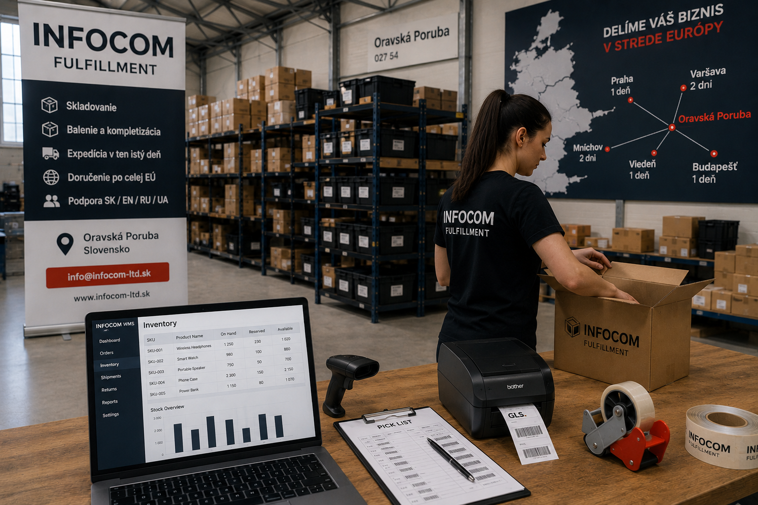 Mini fulfillment pre e-shopy v Banskej Bystrici a strednom Slovensku