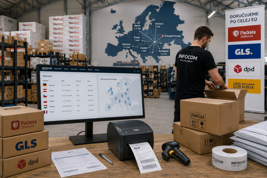 Cezhraničný predaj z e-shopu: ako slovenský fulfillment sklad zrýchli doručenie do celej EÚ