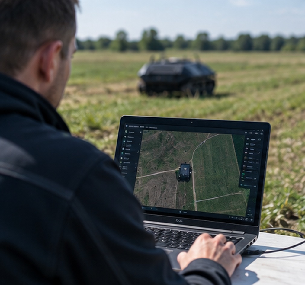 Diaľkové riadenie platformy Scorpion AGRO operátorom