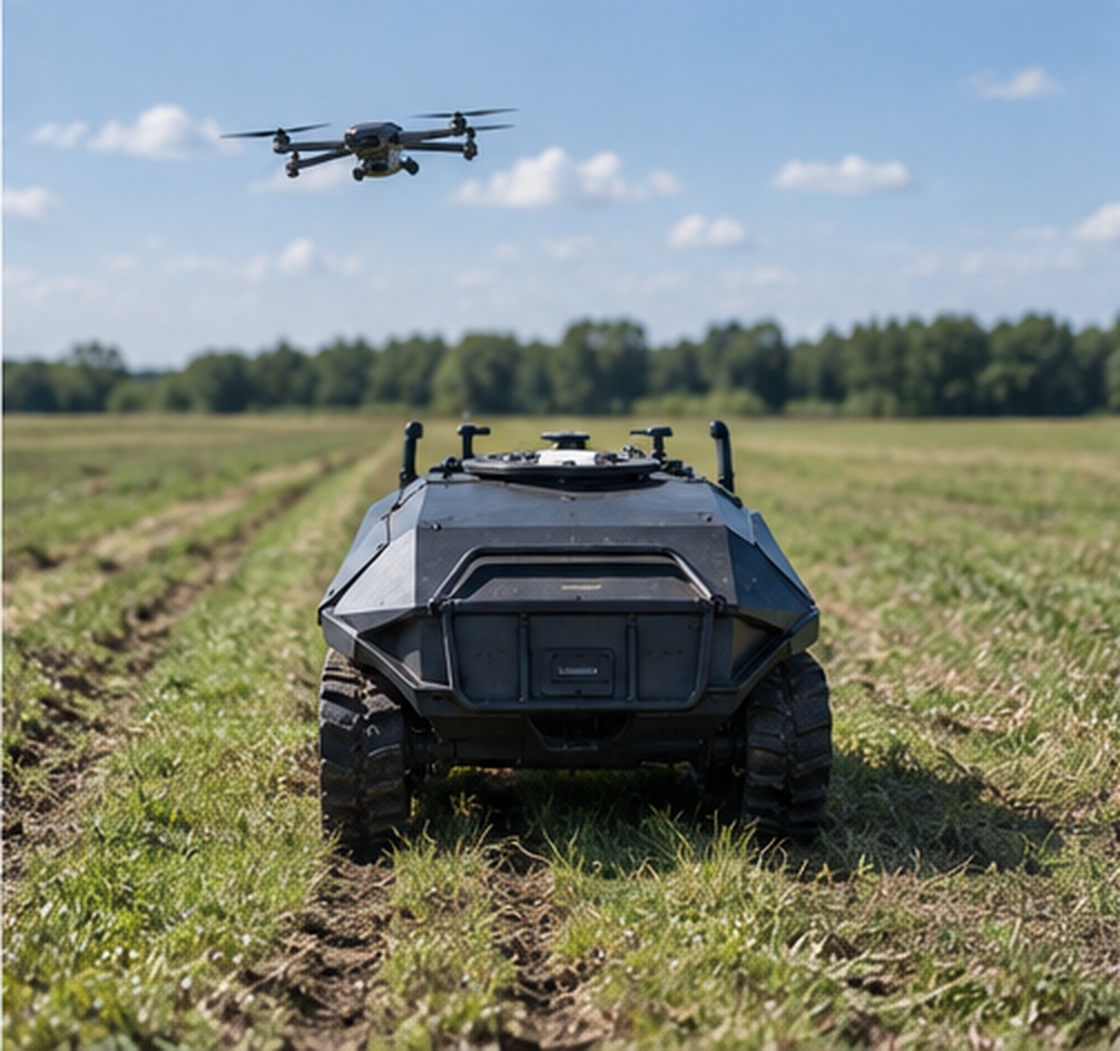 LiDAR, kamery a senzory platformy Scorpion AGRO