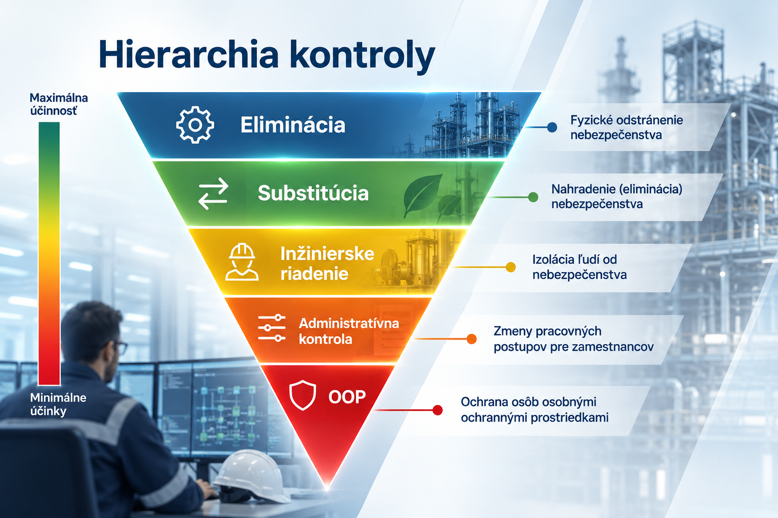 Hierarchia kontroly rizík pri elektrickej bezpečnosti